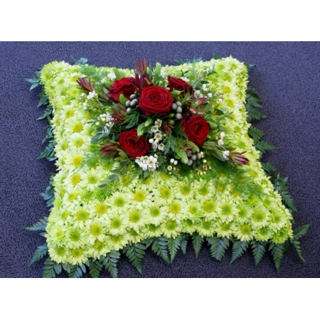 Red and Green Based Cushion