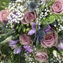 Bridal bouquet close up