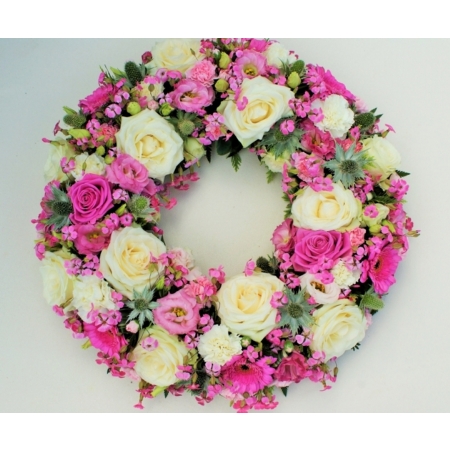 Pink and Cream Wreath