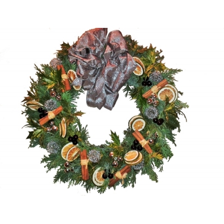 Fruity Christmas Door Wreath