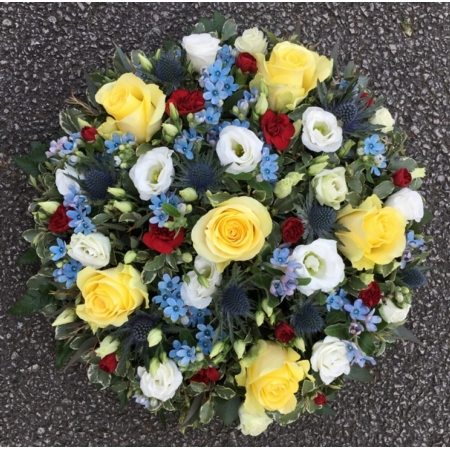 Yellow and Blue Posy Pad